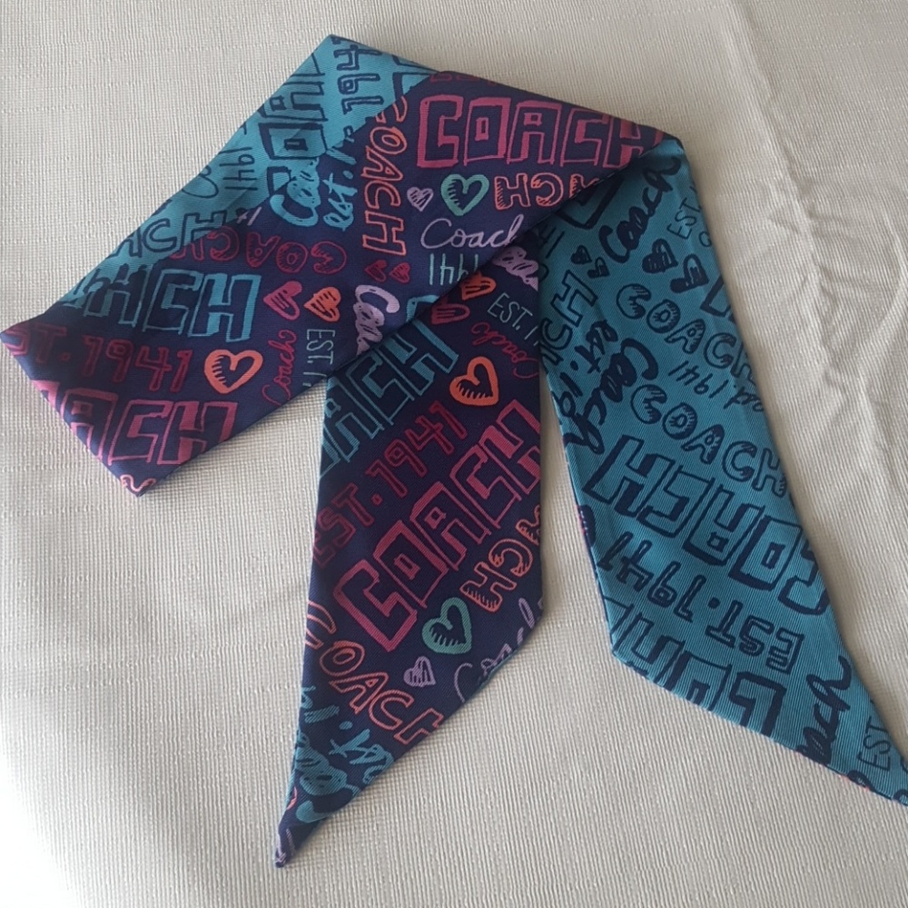 Coach pony/tie/scarf
